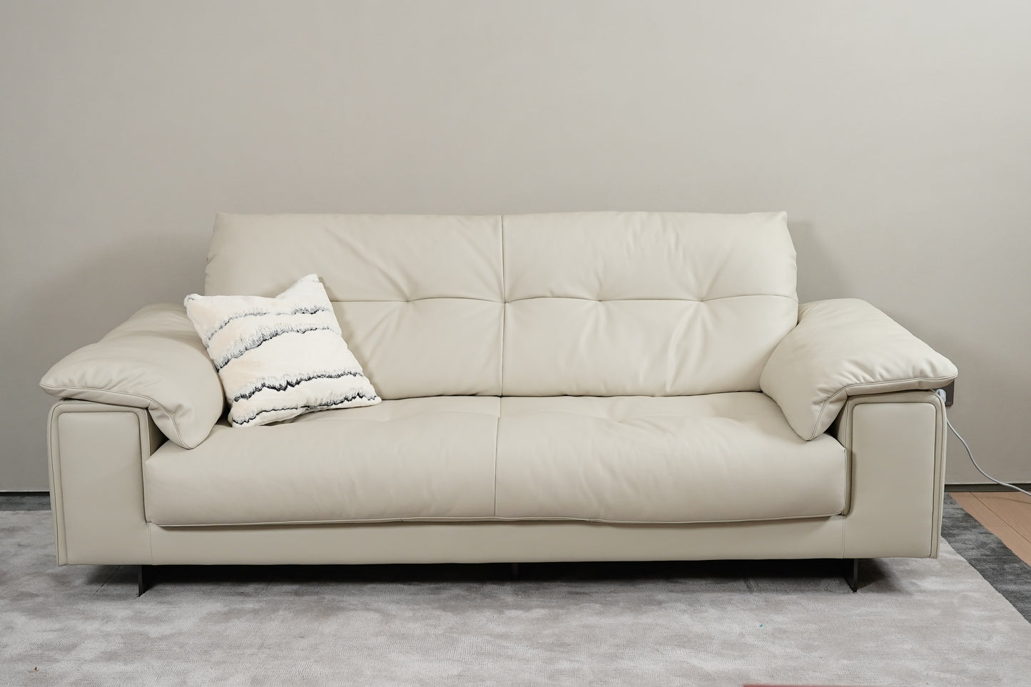Elys 3-Seater Leather Sofa