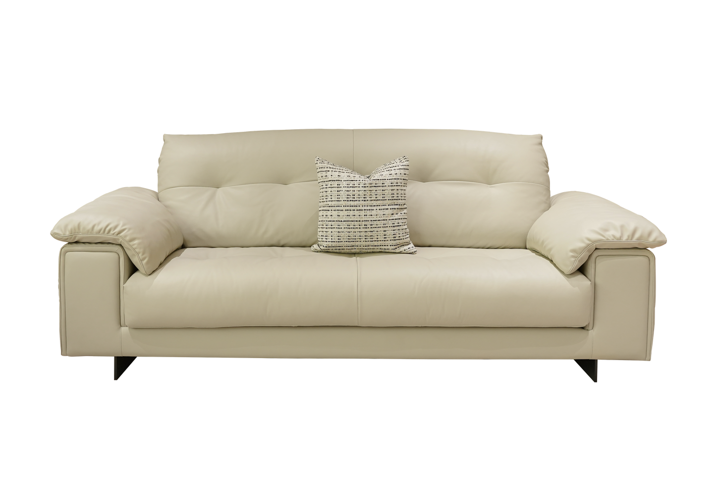 Elys 3-Seater Leather Sofa