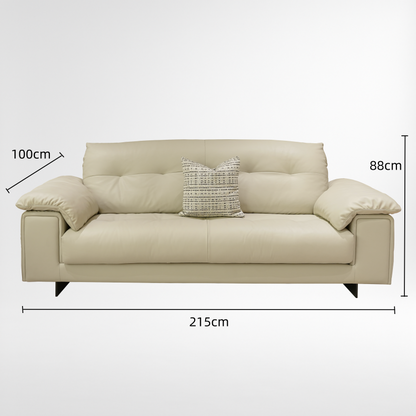 Elys 3-Seater Leather Sofa
