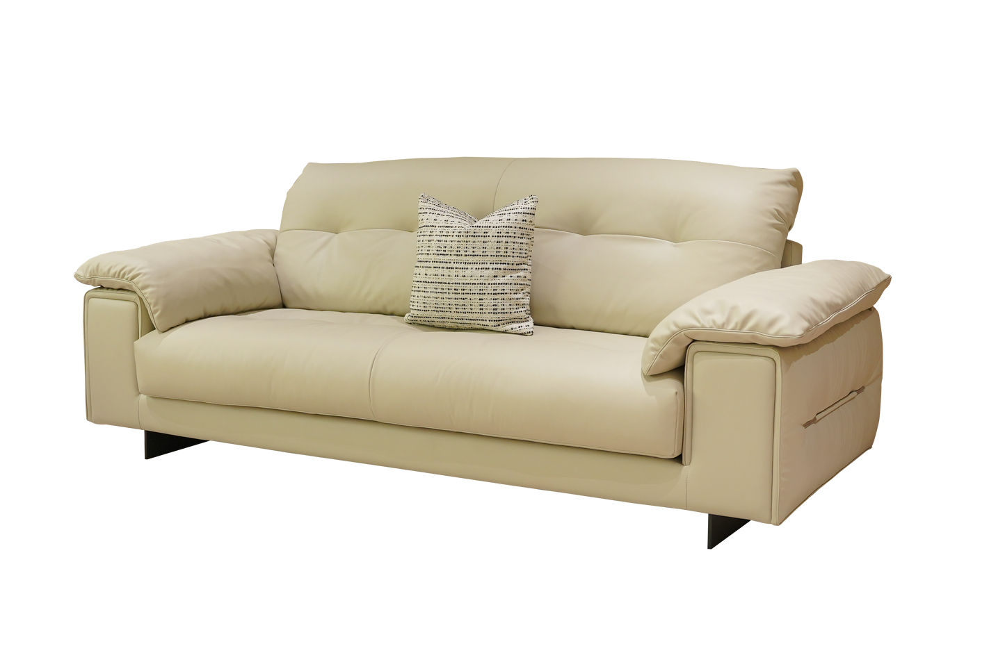 Elys 3-Seater Leather Sofa