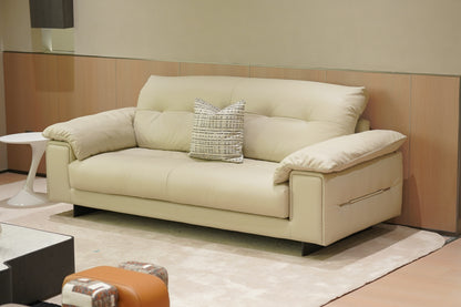 Elys 3-Seater Leather Sofa