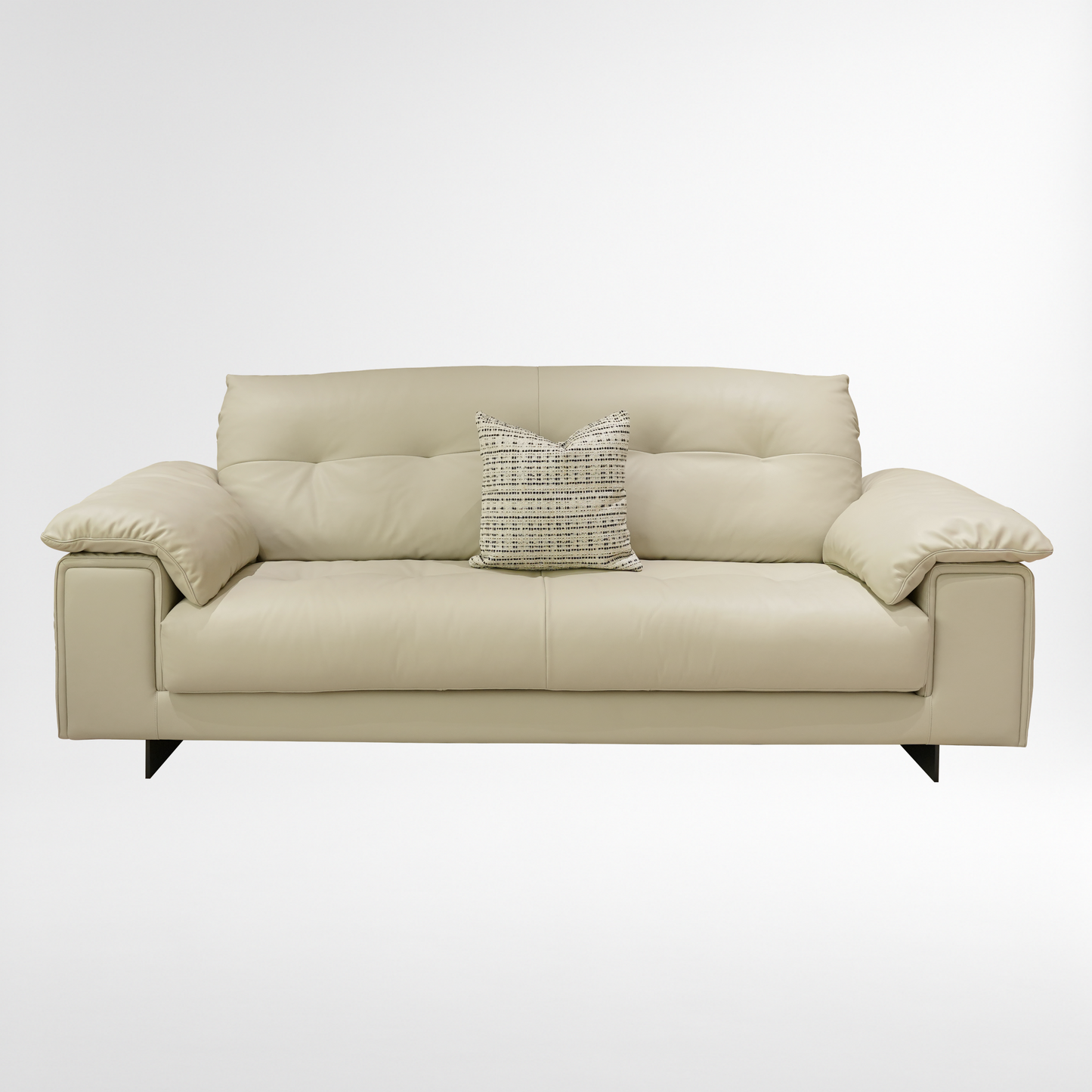 Elys 3-Seater Leather Sofa
