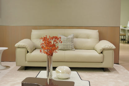 Elys 3-Seater Leather Sofa