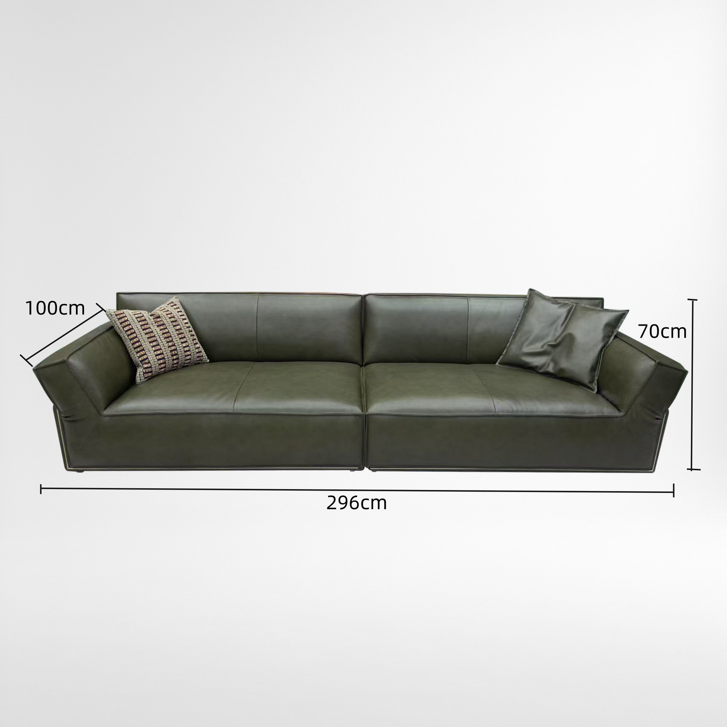 Nomos 4‑Seater Family Leather Sofa