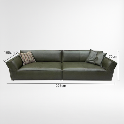 Nomos 4‑Seater Family Leather Sofa
