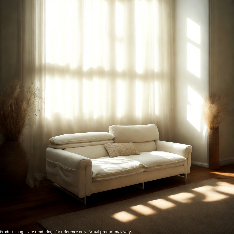 Modern sofa with fabric upholstery and adjustable headrests – NZ style