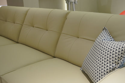 Euphe 4-Seater Classic Leather Sofa