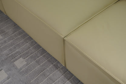 Euphe 4-Seater Classic Leather Sofa