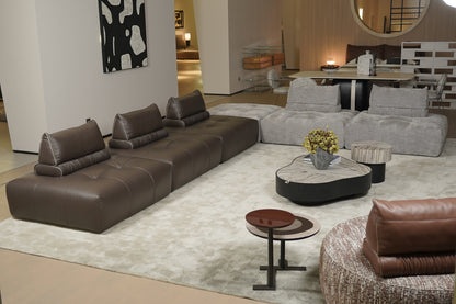 Neso Modular Leather & Fabric Sofa