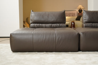 Neso Modular Leather & Fabric Sofa