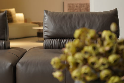 Neso Modular Leather & Fabric Sofa