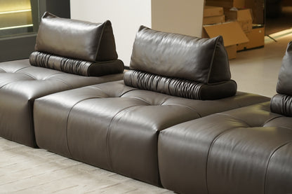 Neso Modular Leather & Fabric Sofa