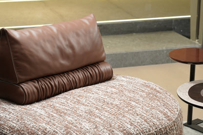 Neso Circle Double Material Single Sofa