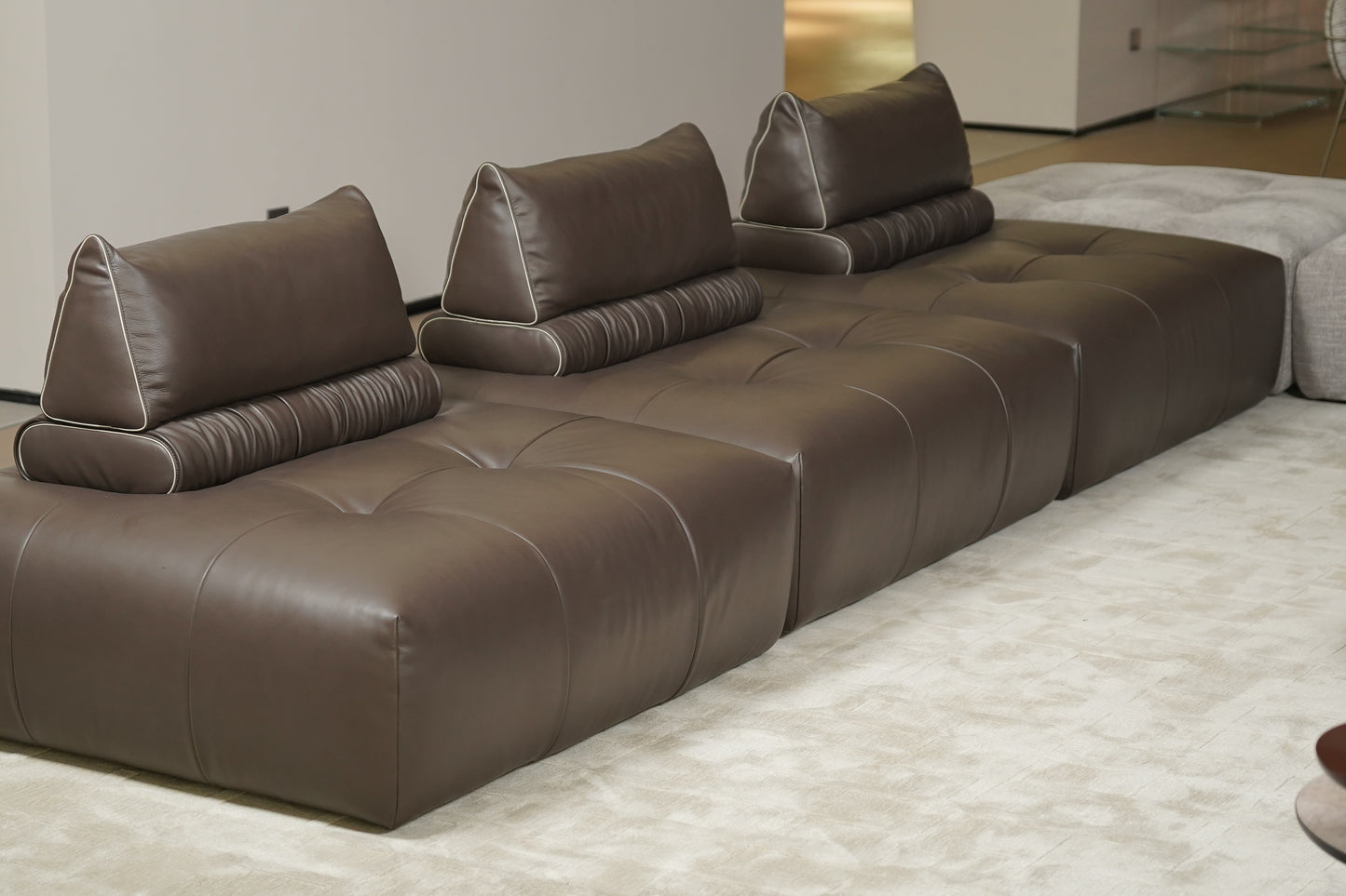 Neso Modular Leather & Fabric Sofa