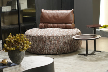 Neso Circle Double Material Single Sofa