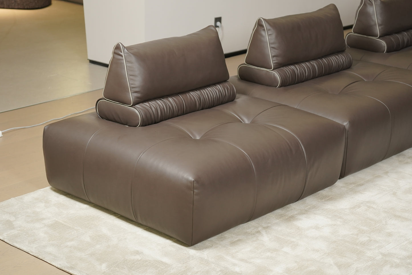 Neso Modular Leather & Fabric Sofa
