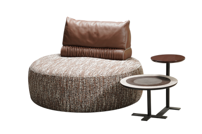 Neso Circle Double Material Single Sofa