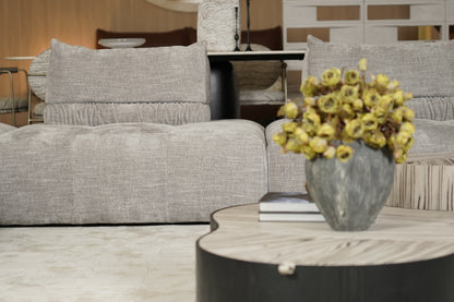 Neso Modular Leather & Fabric Sofa