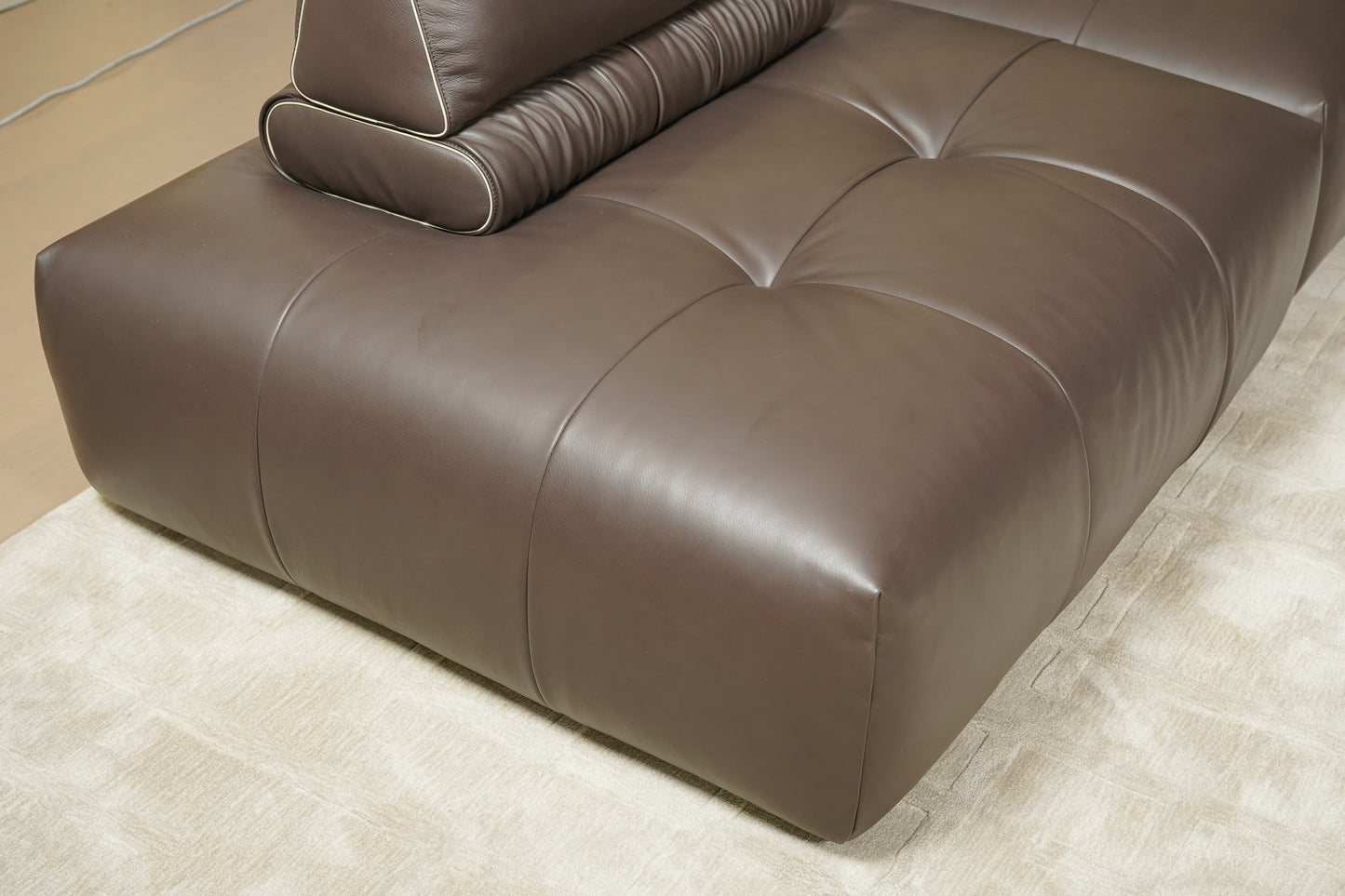 Neso Modular Leather & Fabric Sofa