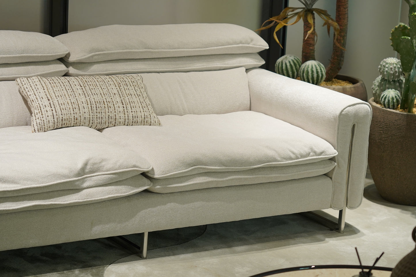 Eury 3-Seater Fabric Sofa