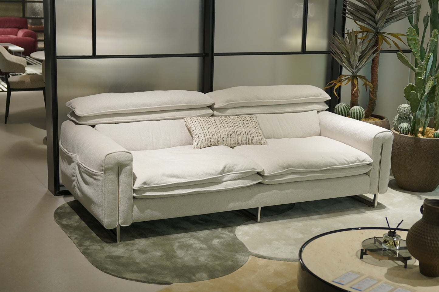 Eury 3-Seater Fabric Sofa